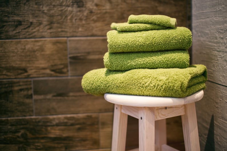 A pile of clean towels