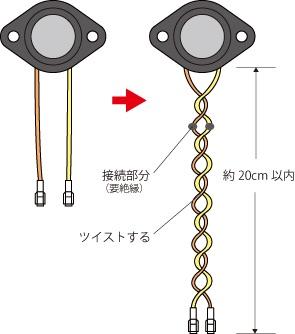 リード線延長時